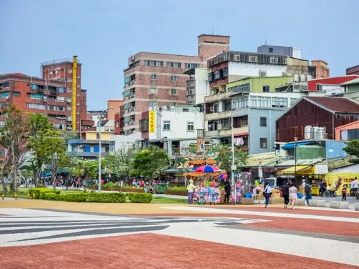 the colors of tamsui old town new taipei taiwan
