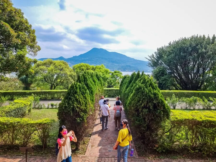 view from the steps of ambassador house tamsui new taipei