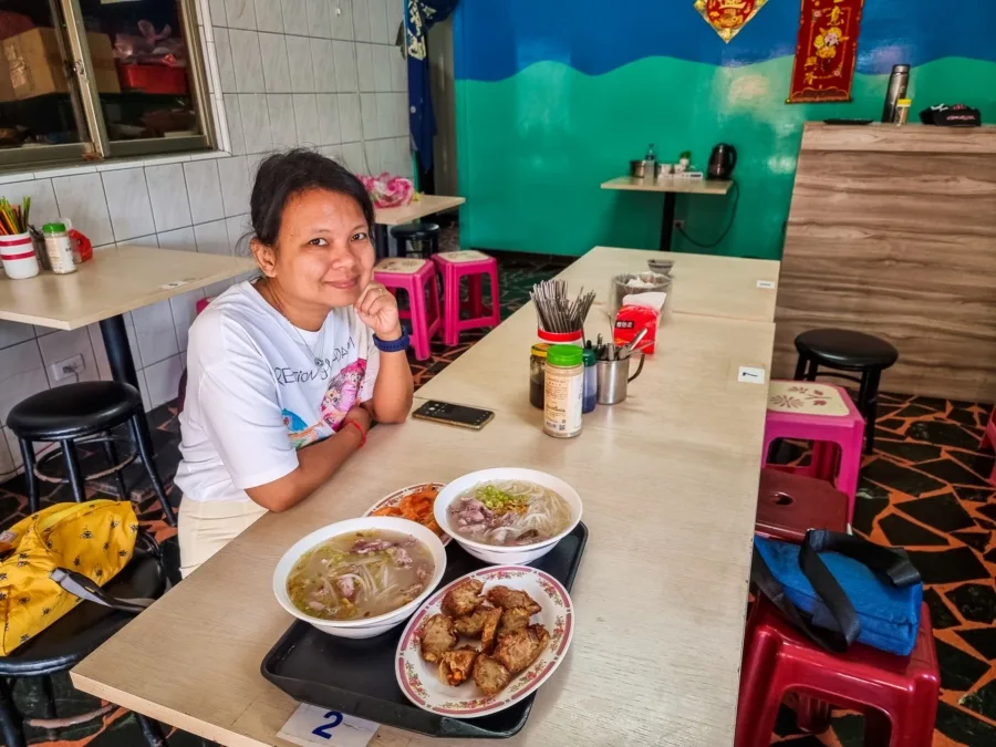 at the restaurant village of nanya north taiwan
