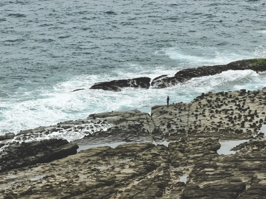rocky coast cape bitou north taiwan