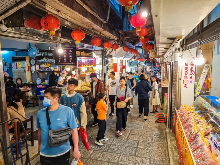 Jiufen Old Street crowd
