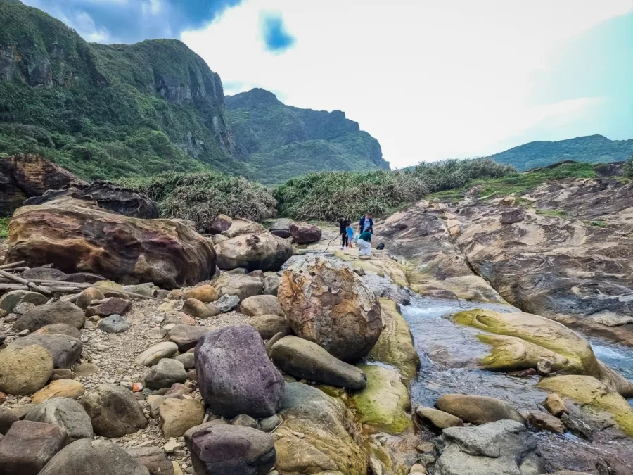 stream nanya rock north taiwan
