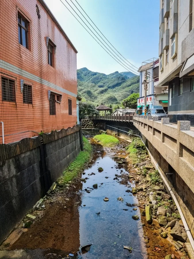 stream crossing nanya village north taiwan