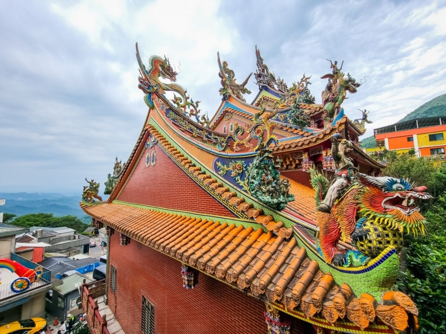 toit temple chinois jiufen xiahai city god nord taiwan