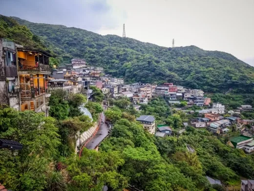 general view of jiufen north taiwan
