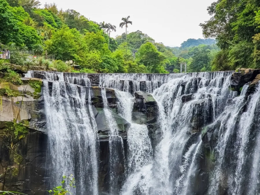 detail shifen waterfall taiwan