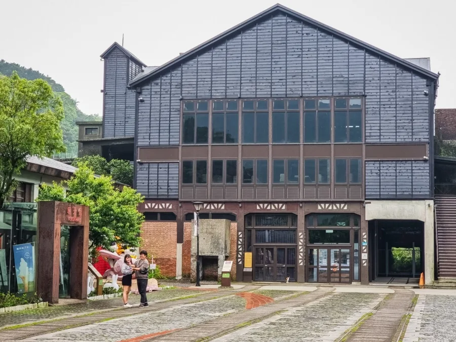 facade of old mining factory houtong taiwan