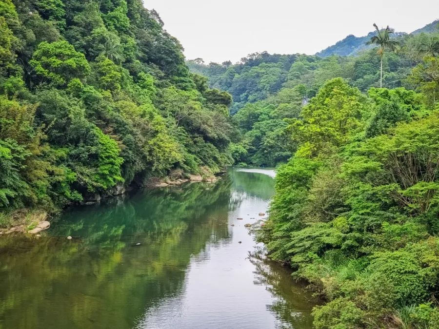keelung river near shifen waterfall taiwan
