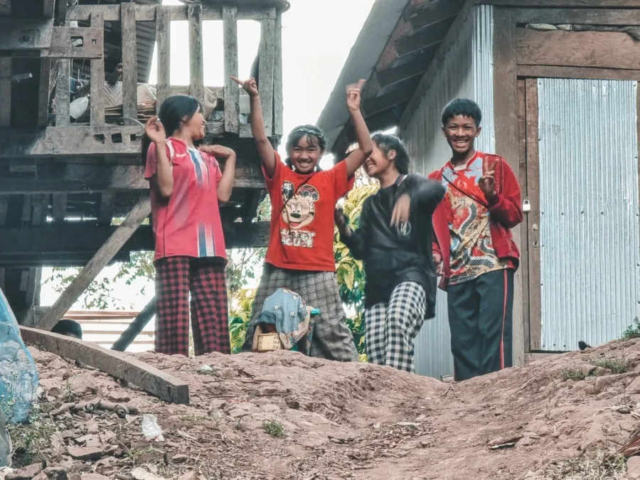 welcome with smile village ban pa kam nan thailand