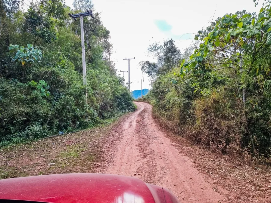 start of the climb towards the village of Baan Pa Kam Nan
