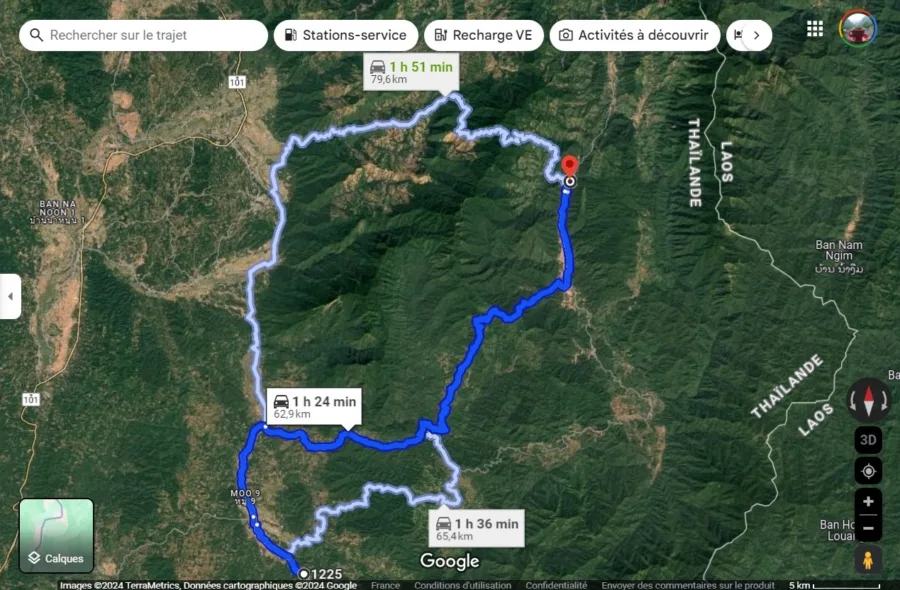 mountain route nan bo kluea salt pond