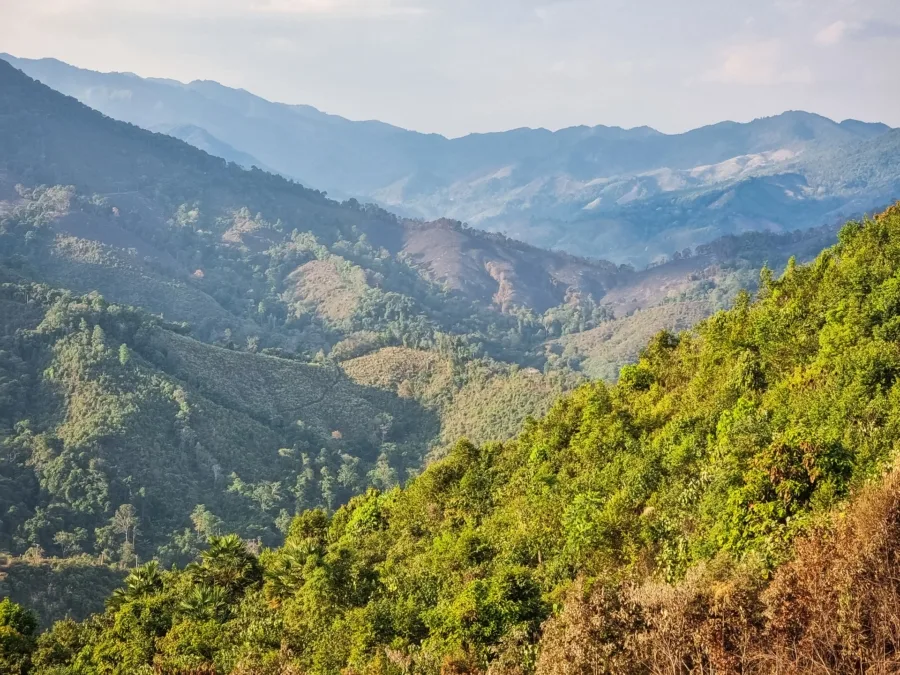 mountain province of nan near village ban pa kam nan thailand