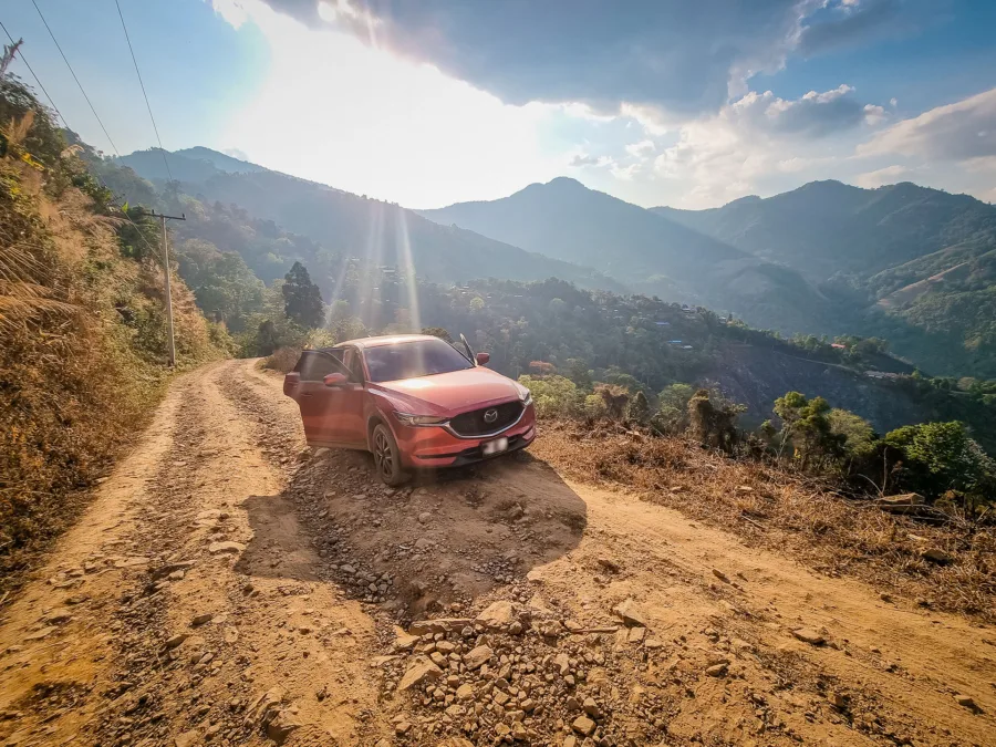 suitable car for mountain road north thailand