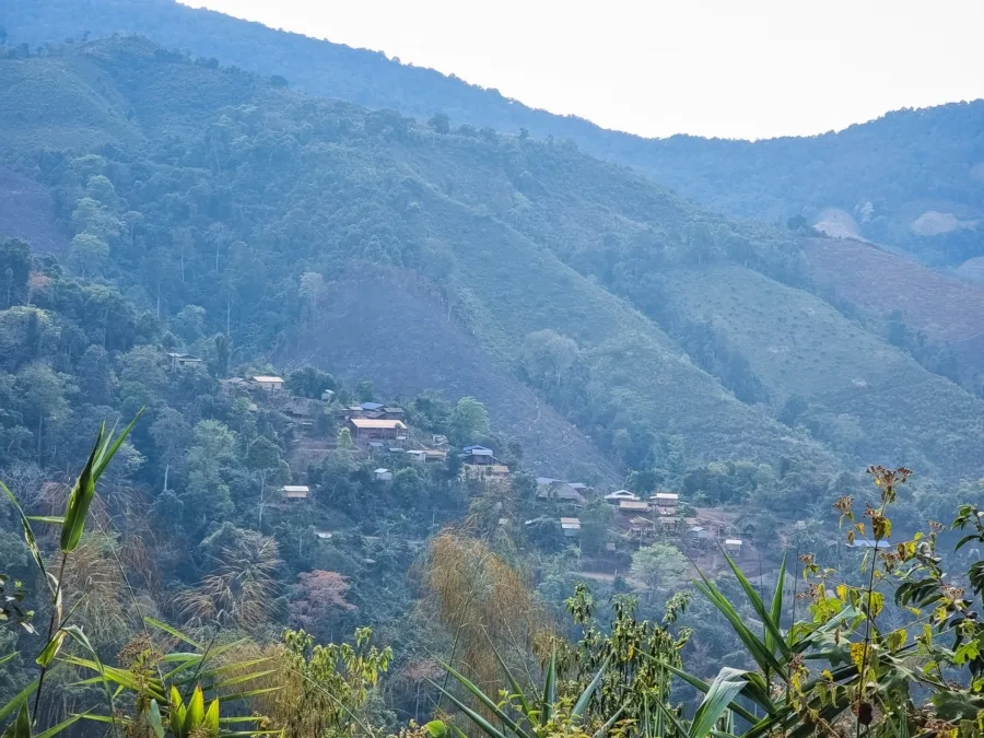view of the arrival of the village of Baan Pa Kam Nan