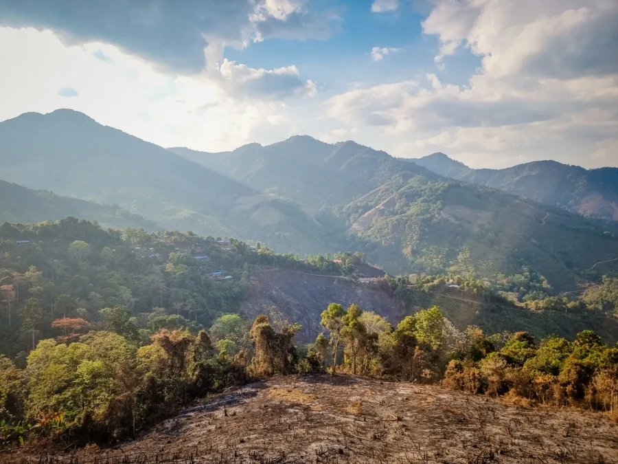 overall view of ban pa kam nan village