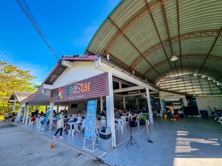 arrival at the premises of sea star andaman excursion similan