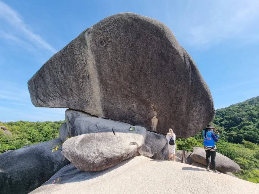 close up of sail rock ko similan