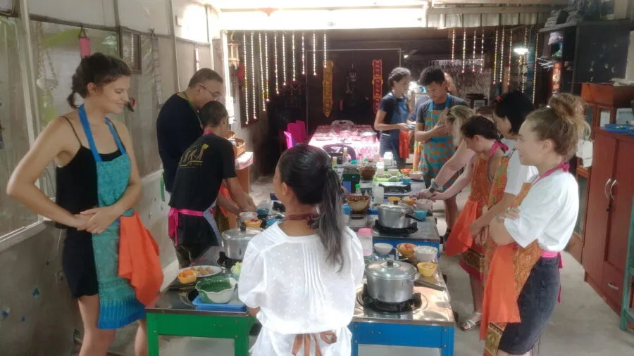 today's class khroua baan thai chiang mai cooking class