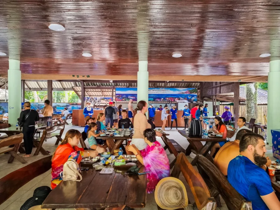 lunch break on ko miang excursion to similan thailand