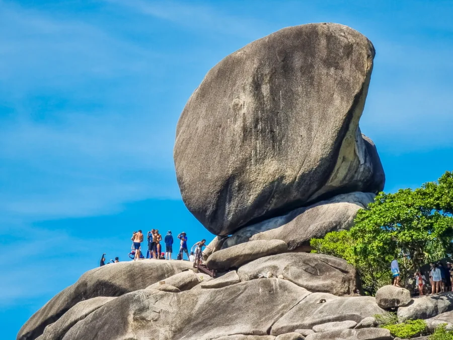 sail rock seen from ko similan beach