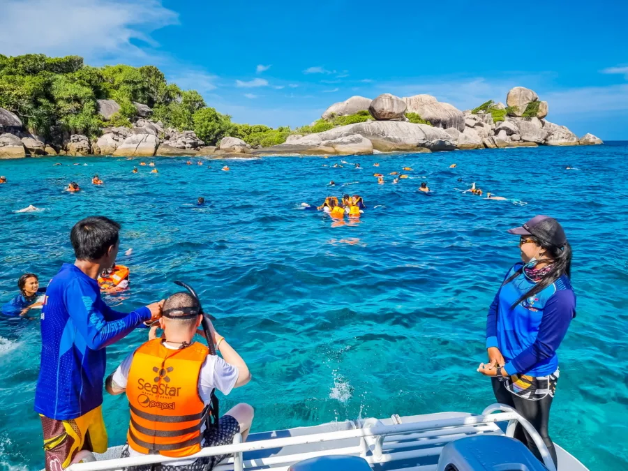 everyone has water ko ha similan islands thailand