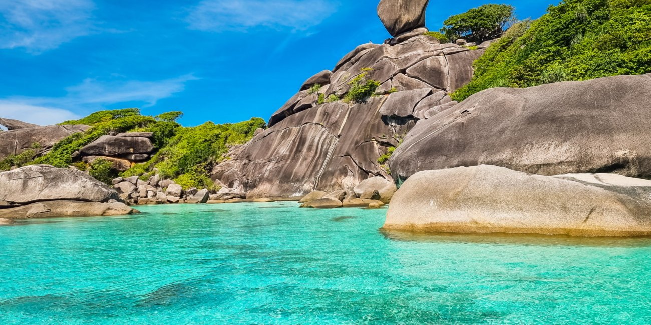 vue idyllique de ko similan thailande