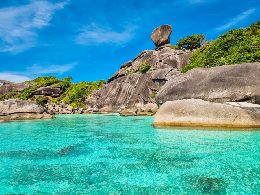 vue idyllique de ko similan thailande vue idyllique de ko similan thailande