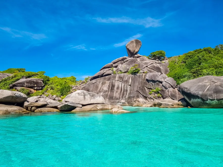 iconic rock view sail rock ko similan thailand