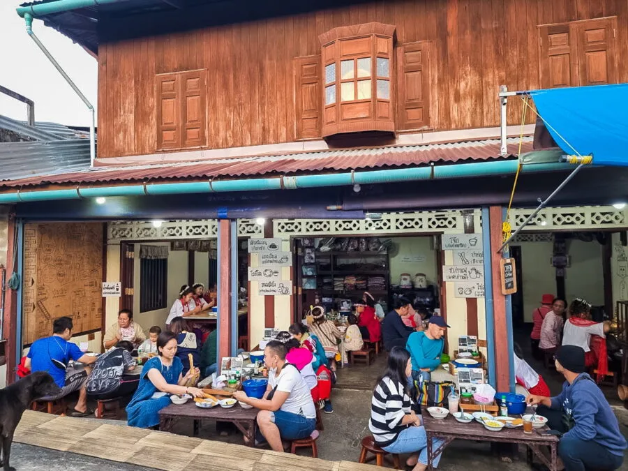 small local restaurant near sangkhlaburi thailand