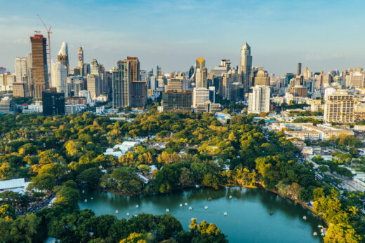 vue sur bangkok parc lumphini