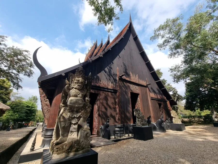 back of the main building baan dam museum chiang rai