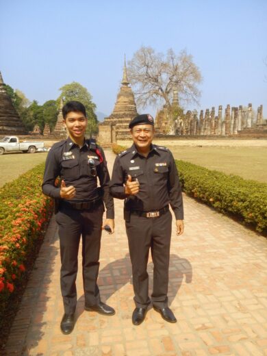 police touristique sukhothai thailande