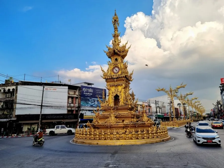 Chiang Rai Clock Tower by day