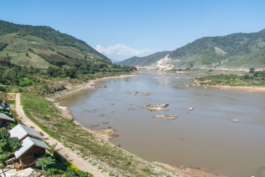 view of the Mekong near Chiang Khong