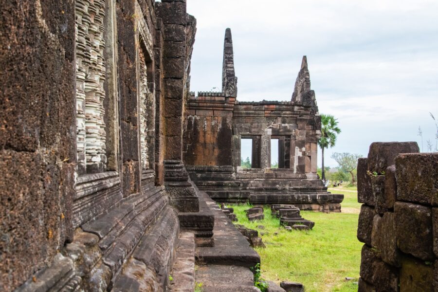 detail palais nord vat phou champassak