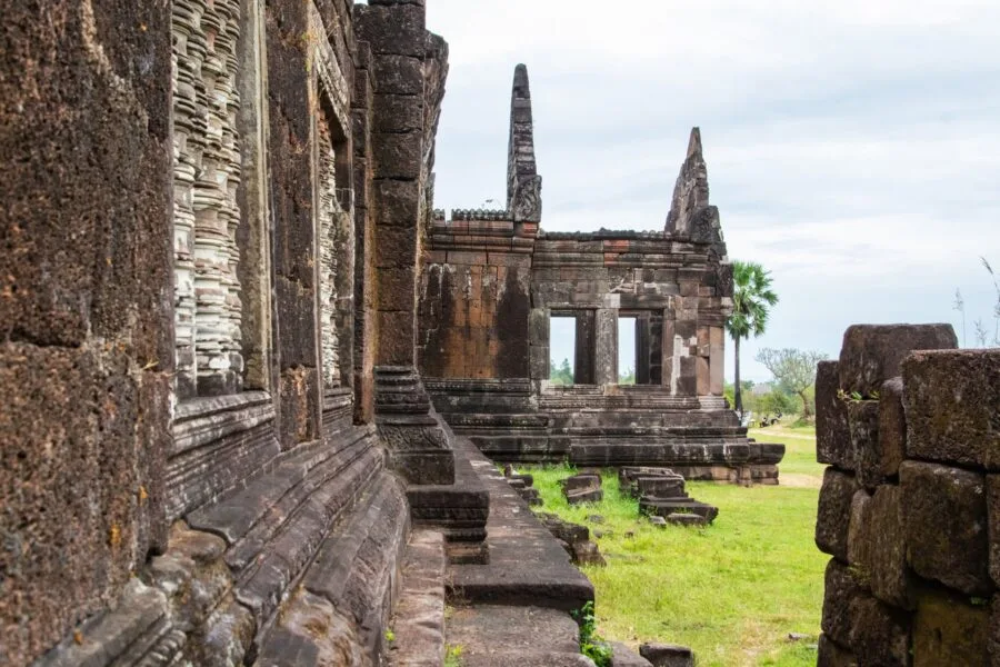 detail palace north vat phou champassak