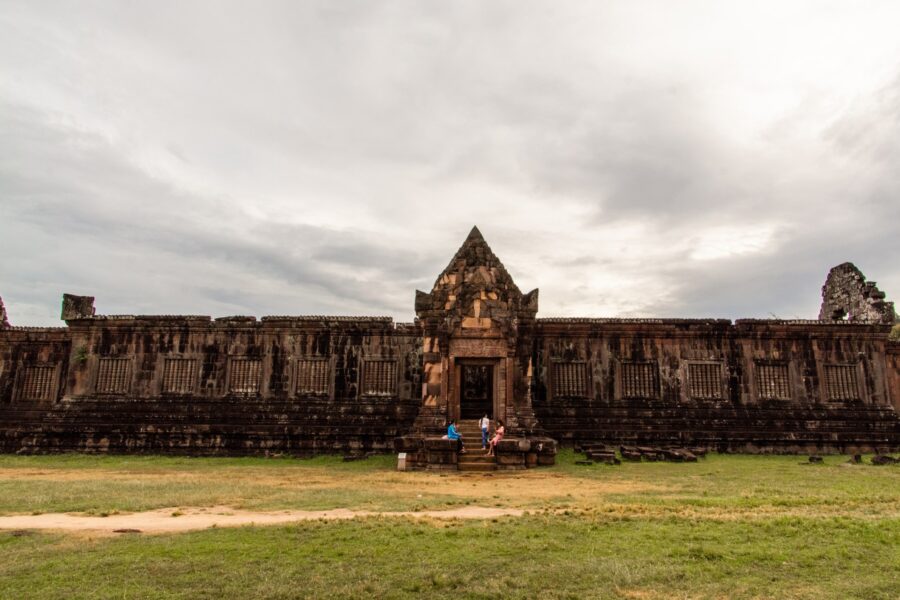facade palais sud vat phou champassak