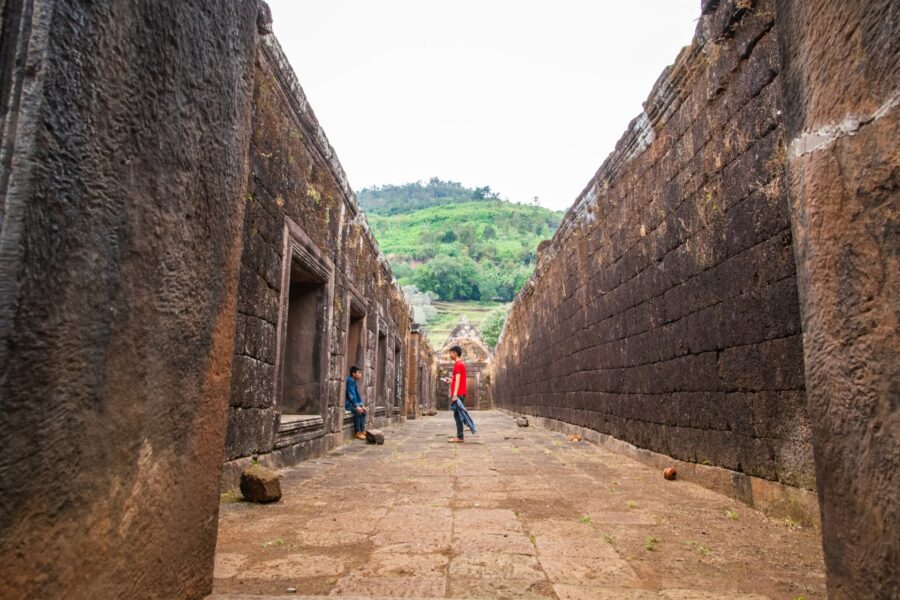 interieur palais nord vat phou champassak