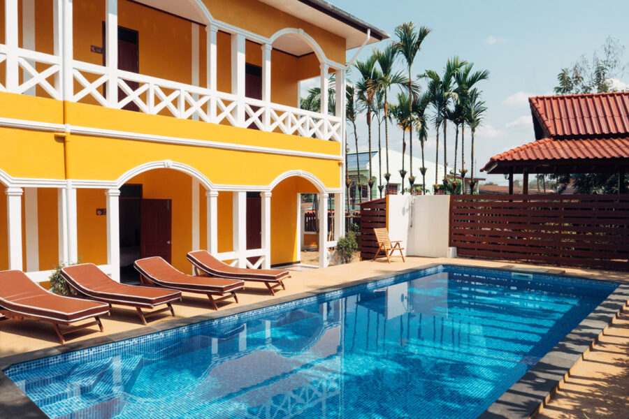 piscine hote lejardin paksé laos