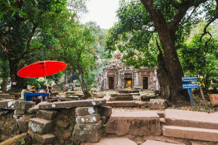 sanctuaire au sommet du vat phou champassak