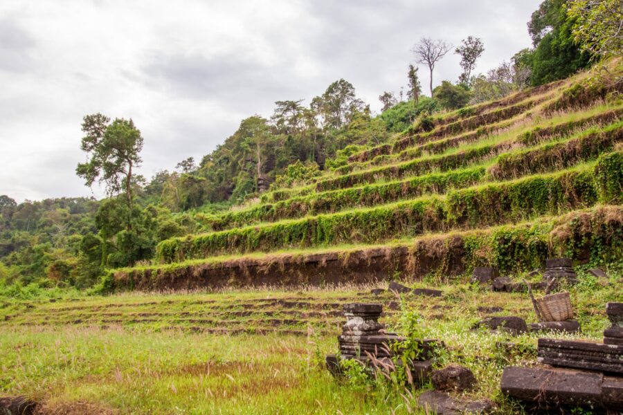 terrasse du vat phou champassak laos
