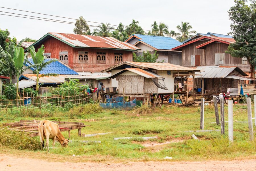 village entre paksé et champassak laos