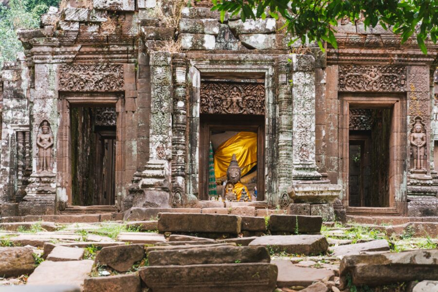 partie haute vat phou champassak laos