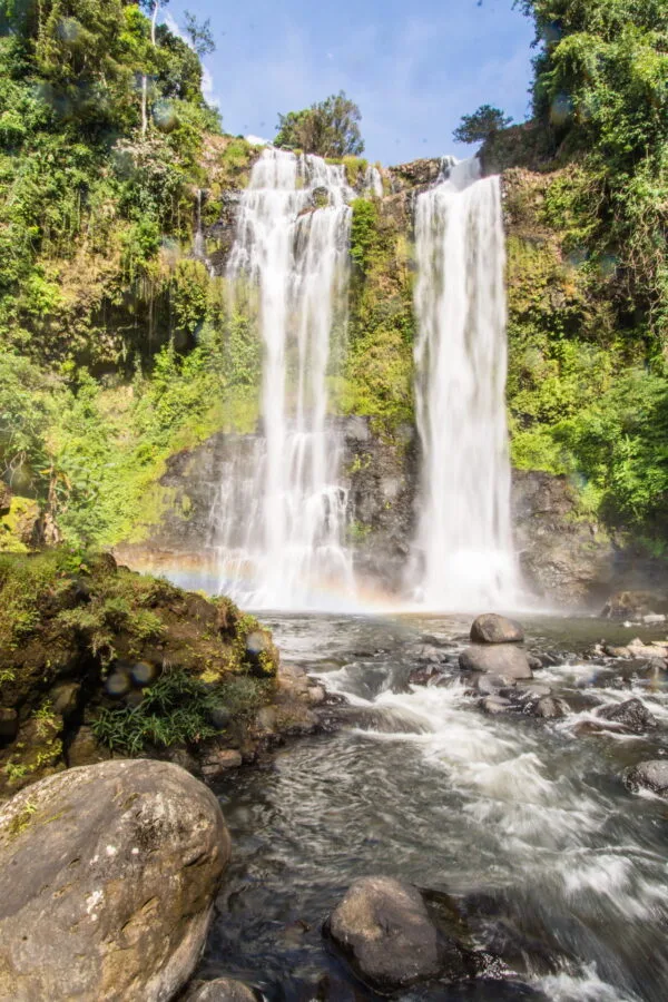 rainbow tad yuang bolaven plateau laos