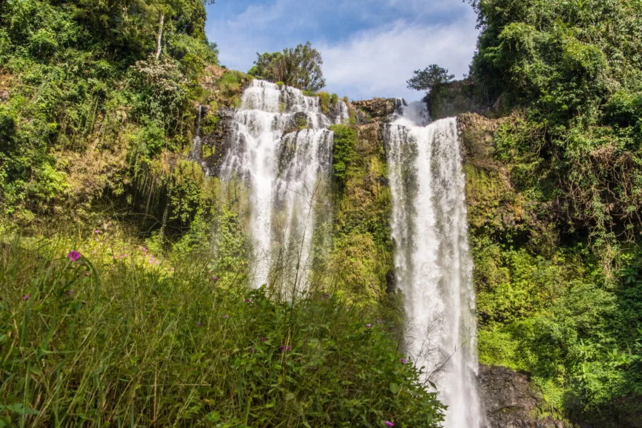 view of tad yuang bolaven plateau laos