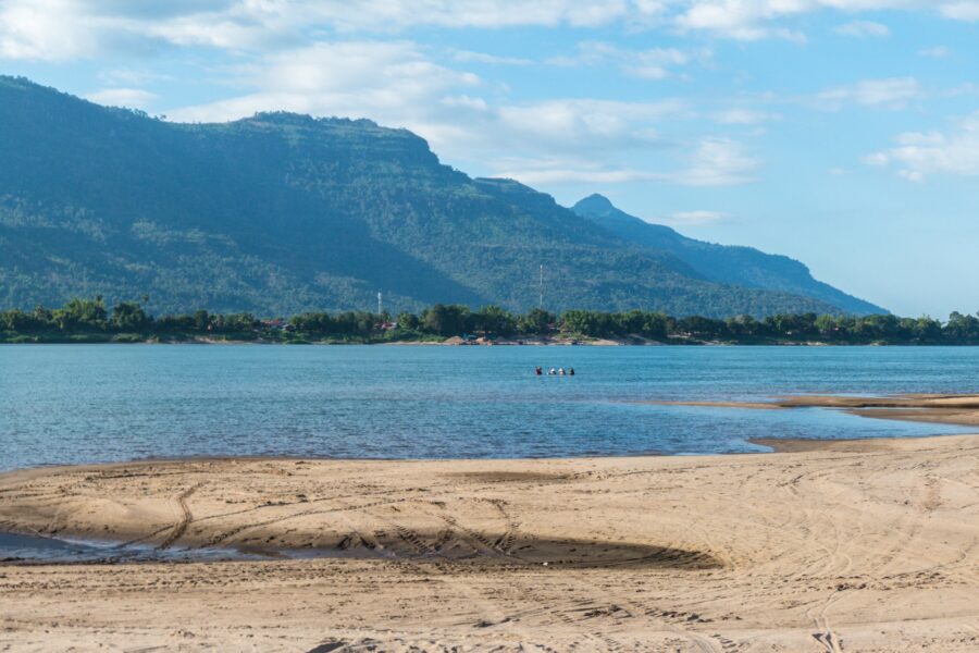 vue depuis nord ile de don daeng champassak laos