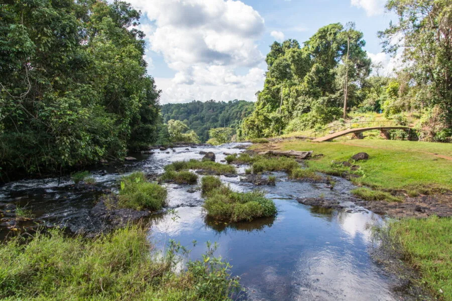Tad Yuang waterfall high area Bolovens plateau Laos