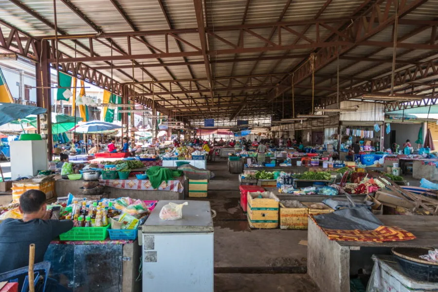 Sayettha Market Attapeu Laos