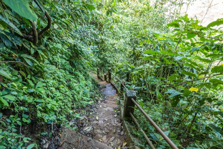 access to the Bolovens Plateau in Laos