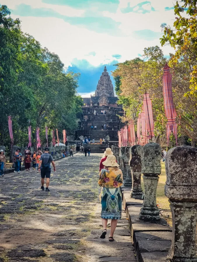 stone alley leading to staircase prasat phanom rung buriram